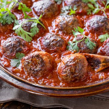 Mexican Baked Meatballs | thecozyapron.com