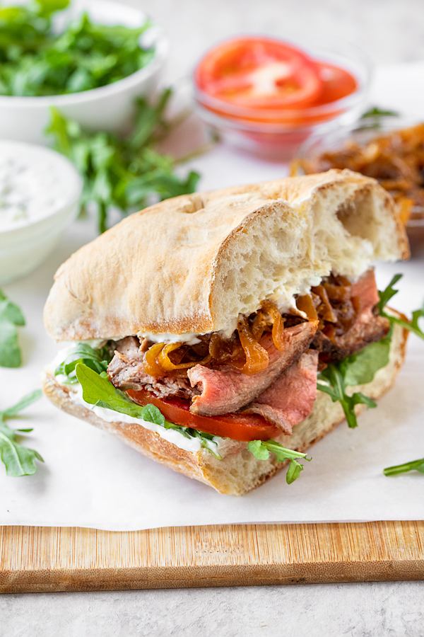 Steak Sandwich | thecozyapron.com