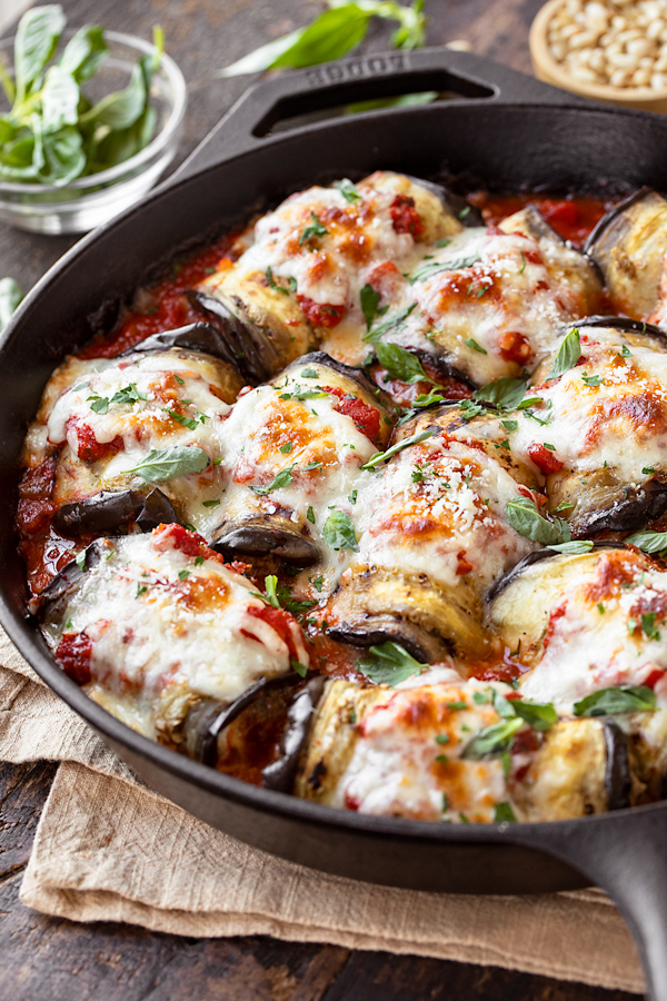 Eggplant Involtini with Beef | thecozyapron.com