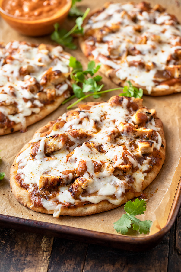 Naan Pizza on a Baking Sheet | thecozyapron.com