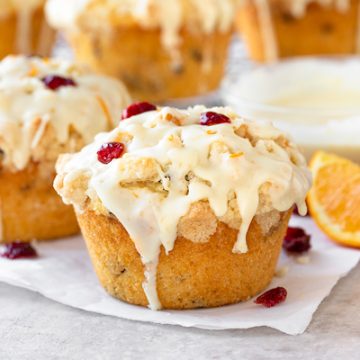 Cranberry Orange Muffins | thecozyapron.com