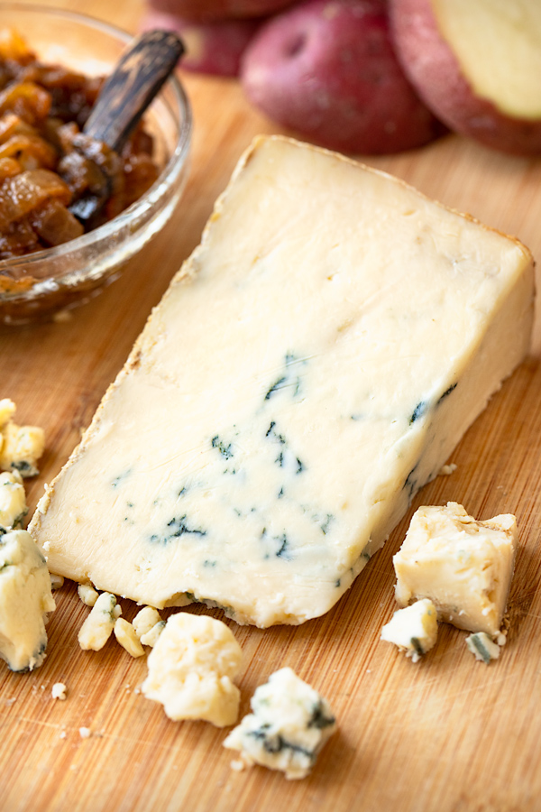 Creamy Stilton Cheese for Stilton Roasted Potatoes | thecozyapron.com