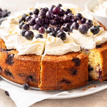 Lemon Blueberry Cake | thecozyapron.com