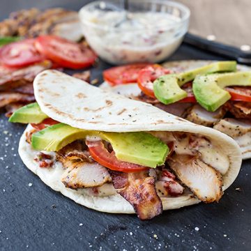 Chicken Club Wrap | thecozyapron.com