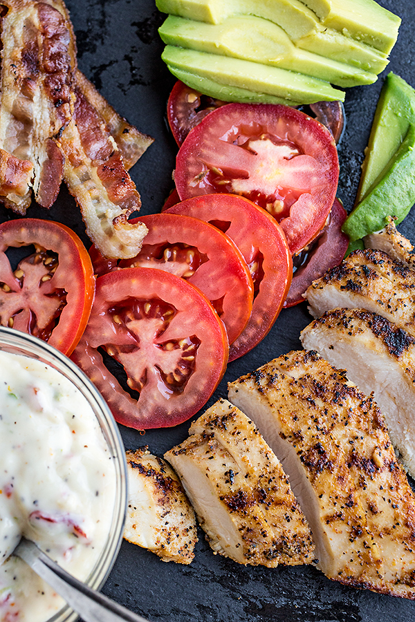 Chicken Club Wrap Ingredients | thecozyapron.com
