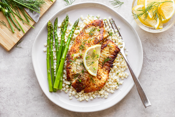 Tilapia with Lemon and Herbs
