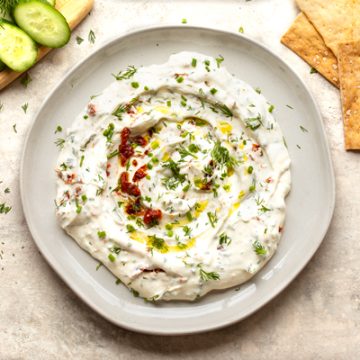 Mediterranean Feta Dip | thecozyapron.com