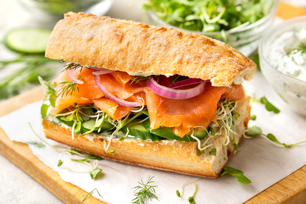 Smoked Salmon Sandwich