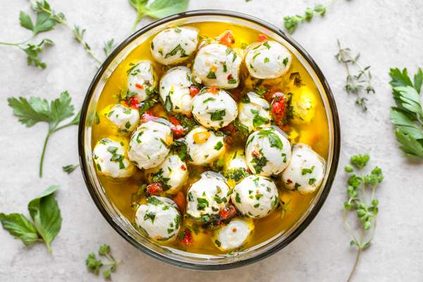 Marinated Mozzarella Balls