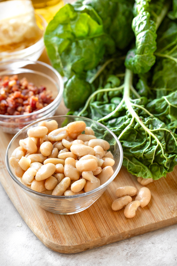 Ingredients for Beans and Greens | thecozyapron.com