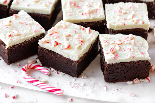 Peppermint Bark Brownies