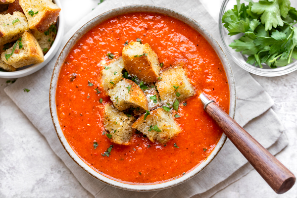 Roasted Red Pepper and Tomato Soup